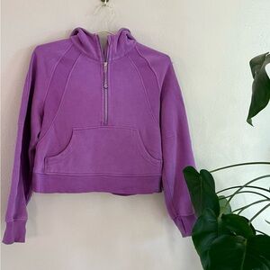 Lululemon Cropped Half-Zip Scuba Hoodie - Women